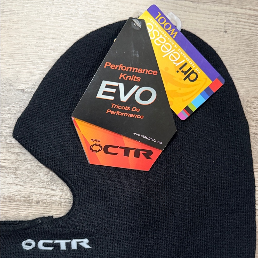 Black Performance Knit Face Mask